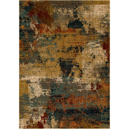 Karastan Performance Gray/Brown/Blue Rug Wayfair